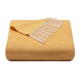 Discover Europe - Made in Italy La Limonaia Tessuti Contrast Fringe Throw