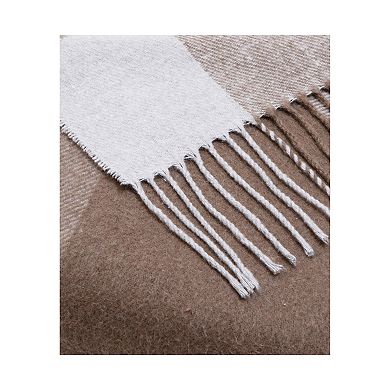 Discover Europe - Made in Italy La Limonaia Tessuti Brown Plaid Throw