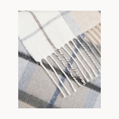 Discover Europe - Made in Italy La Limonaia Tessuti Neutral Plaid Throw