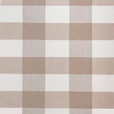 Discover Europe - Made in Italy La Limonaia Tessuti Neutral Buffalo Plaid Throw