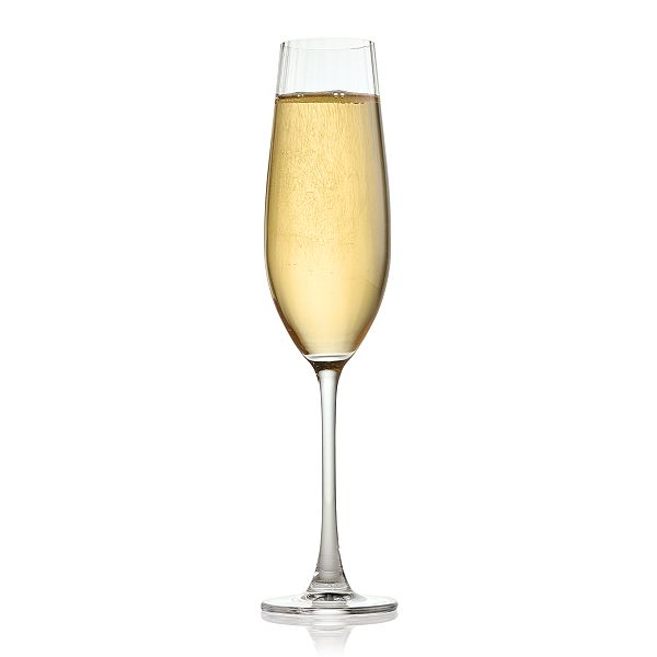 Discover Europe Columba Optic Flute Champagne Glass 6pc. Set