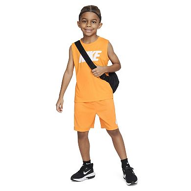 Boys 4-7 Nike Dri-FIT Logo Muscle Tank Top