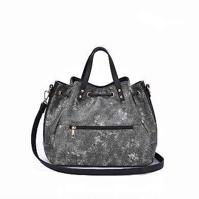 Mellow World Octavir Denim Washed Satchel Bag