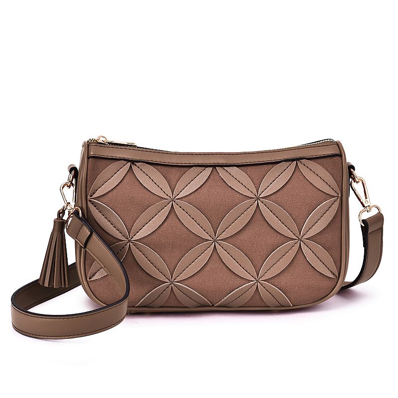 Mellow World Amelie Pattern Crossbody Bag, Cappuccino