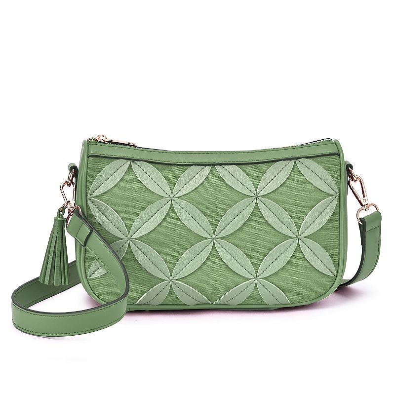 Mellow World Amelie Pattern Crossbody Bag, Green