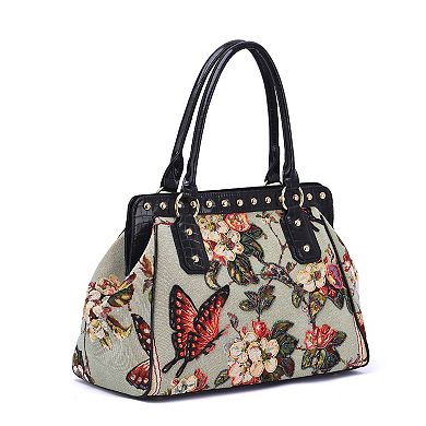 Mellow World Flower Shop Beaded Weekender Tote Bag