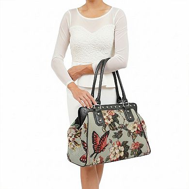 Mellow World Flower Shop Beaded Weekender Tote Bag
