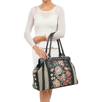 Mellow World Flower Shop Beaded Weekender Tote Bag