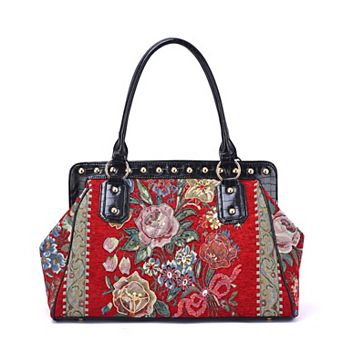 Mellow World Flower Shop Beaded Weekender Tote Bag