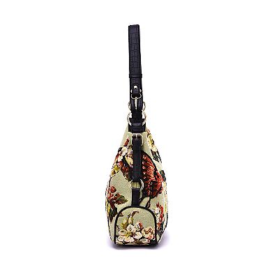 Mellow World Butterfly Beaded Hobo Bag