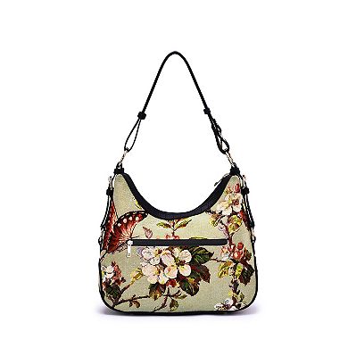 Mellow World Butterfly Beaded Hobo Bag