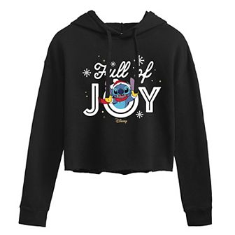Disney's Lilo & Stitch Junior's Full Of Joy Cropped Hoodie