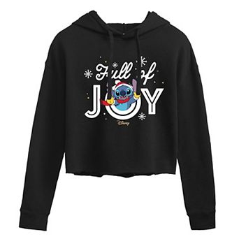 Disney's Lilo & Stitch Junior's Full Of Joy Cropped Hoodie
