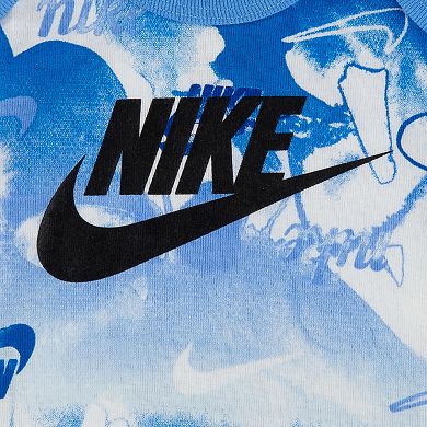 Newborn Baby Nike Summer Daze 3-Piece Bodysuit Beanie Bib Boxed Set