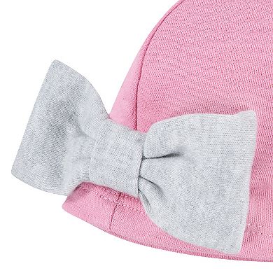 Newborn Baby Girls Nike Logo 3-Piece Bodysuit Hat Booties Boxed Set