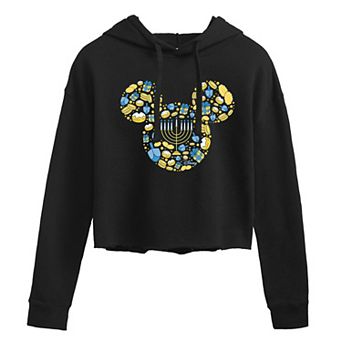Disney's Mickey Mouse Juniors' Hanukkah Cropped Hoodie