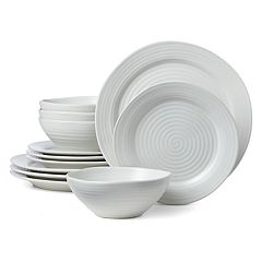 4 ONEIDA BRIGHT WHITE Diner Ware Dinner/lunch Plates Ceramic Ware