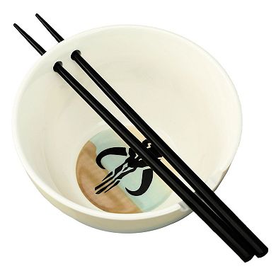 Star Wars The Mandalorian Ramen Bowl with Chopsticks by Bioworld