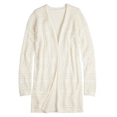 Girls White Cardigans Kids Tops Clothing Kohl s