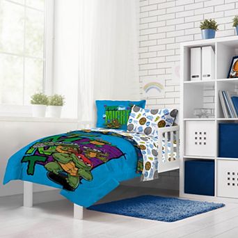 Teenage Mutant Ninja Turtles Mini Mutants Twin Comforter Set with Sham