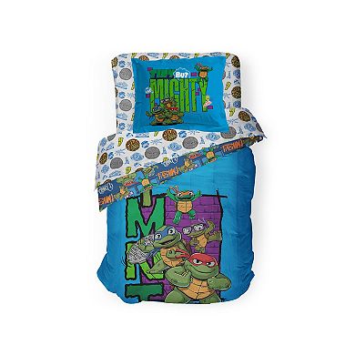 Teenage Mutant Ninja Turtles Mini Mutants Twin Comforter Set with Sham