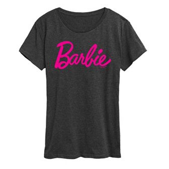 Juniors' Barbie Classic Logo Graphic Tee