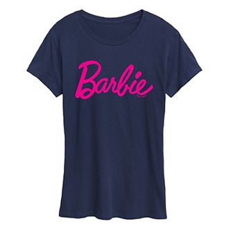 Juniors' Barbie Classic Logo Graphic Tee