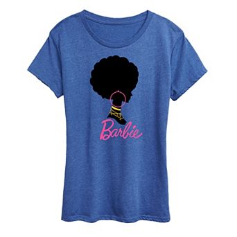 Juniors' Barbie Afro Barbie Graphic Tee