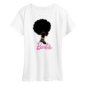 Juniors' Barbie Afro Barbie Graphic Tee