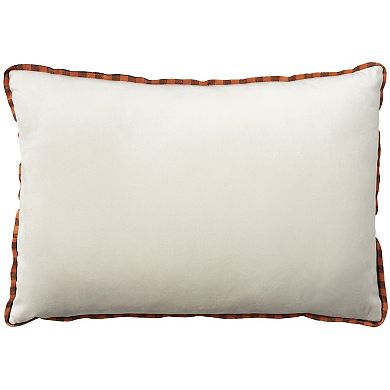 Mina Victory Holiday Peace, Love, Fall 14 in. x 20 in. Indoor Throw Pillow