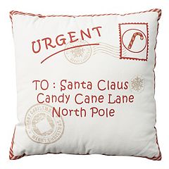 Mina Victory Holiday Ivory and Gray Christmas Tree 20 in. x 20 in. Throw  Pillow 078430 - The Home Depot