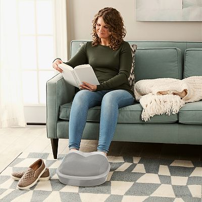 ホット＆ク－ルAM-018JRグレー HoMedics Shiatsu Air Max Heated Foot Massager