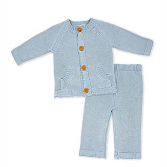 Baby Boys 2 pc Knit Cardigan Set