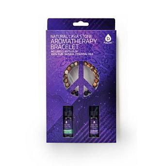 Pursonic Lava stone Bracelet with Peppermint & Lavender essential oils