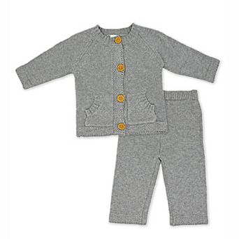 Baby Boys and Girls 2 pc Knit Cardigan Set