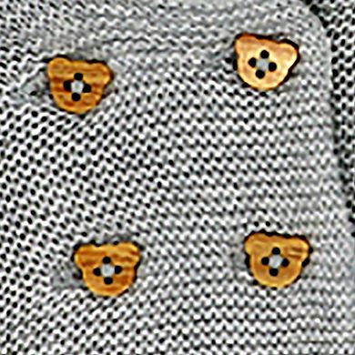 Baby Boys and Girls Gray 2 Piece Knit Hooded Sweater Set