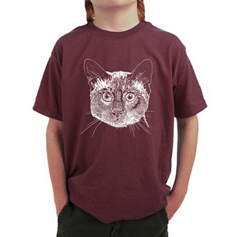 Siamese Cat - Boy's Word Art T-shirt