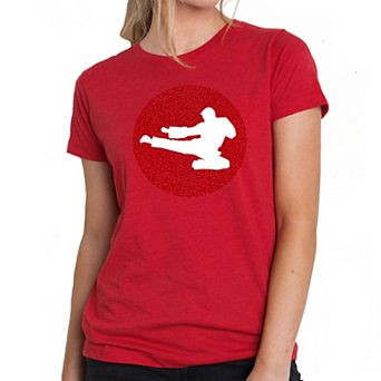 Types of Martial Arts - Women's Premium Blend Word Art T-shirt