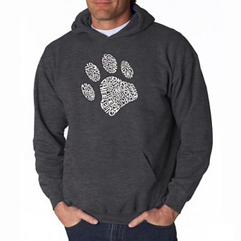 Dog Paw - Men's Word Art Hooded Sweatshirt