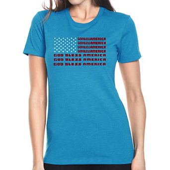 God Bless America - Women's Premium Blend Word Art T-shirt