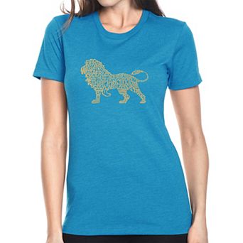 Lion - Women's Premium Blend Word Art T-shirt