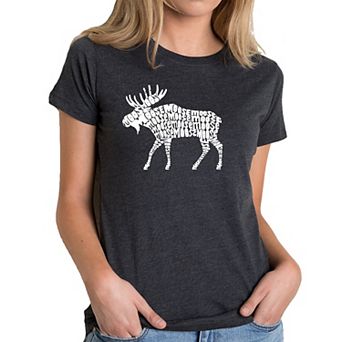 Moose - Women's Premium Blend Word Art T-shirt