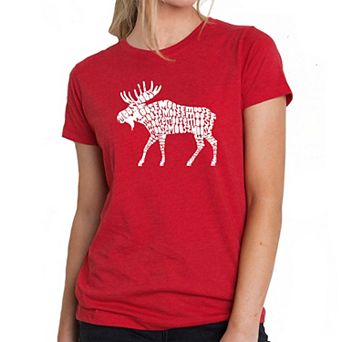 Moose - Women's Premium Blend Word Art T-shirt