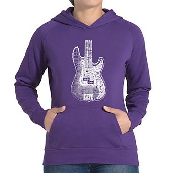 Bass Guitar - Women's Word Art Hooded Sweatshirt