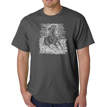 Popular Horse Breeds - Men's Word Art T-shirt