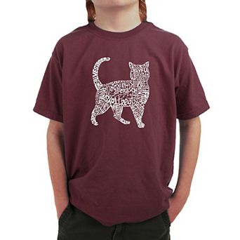 Cat - Boy's Word Art T-shirt
