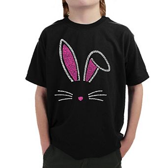 Bunny Ears - Boy's Word Art T-shirt