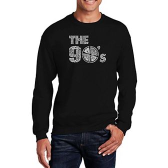 90S - Mens Word Art Crewneck Sweatshirt