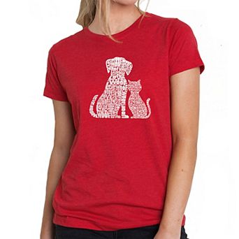 Dogs and Cats - Women's Premium Blend Word Art T-shirt