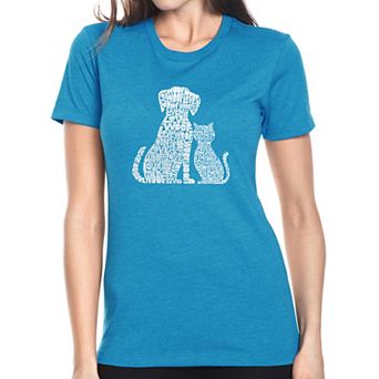 Dogs and Cats - Women's Premium Blend Word Art T-shirt